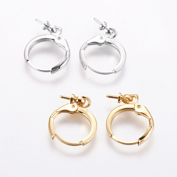 PandaHall Brass Huggie Hoop Earring Findings, For Half Drilled Beads, Mixed Color, 20mm, Pin: 0.9mm Brass
PandaHall Brass Huggie Hoop Earring Findings, For Half Drilled Beads, Mixed Color, 20mm, Pin: 0.9mm Brass