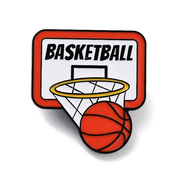 PandaHall Basketball Theme Black Alloy Brooches, with Enamel, White, 30x28x1.5mm Alloy+Enamel Basketball White
PandaHall Basketball Theme Black Alloy Brooches, with Enamel, White, 30x28x1.5mm Alloy+Enamel Basketball White