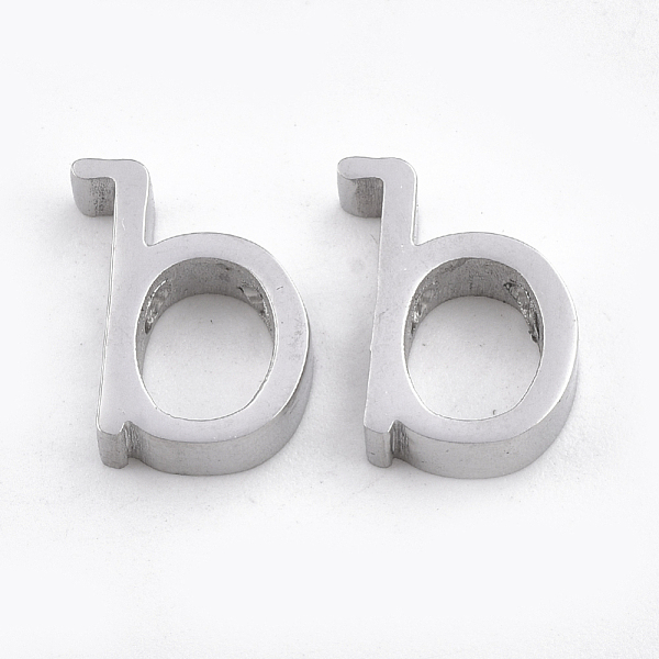 PandaHall 304 Stainless Steel Pendants, Stainless Steel Color, Letter, Letter.B, 12x9x3mm, Hole: 1.8mm 304 Stainless Steel Letter B
PandaHall 304 Stainless Steel Pendants, Stainless Steel Color, Letter, Letter.B, 12x9x3mm, Hole: 1.8mm 304 Stainless Steel Letter B