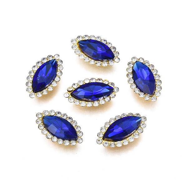 PandaHall Sew on Rhinestone, Transparent Glass Rhinestone, with Iron Prong Settings, Faceted, Horse Eye, Capri Blue, 20x12x6mm, Hole: 1.2mm...
PandaHall Sew on Rhinestone, Transparent Glass Rhinestone, with Iron Prong Settings, Faceted, Horse Eye, Capri Blue, 20x12x6mm, Hole: 1.2mm...