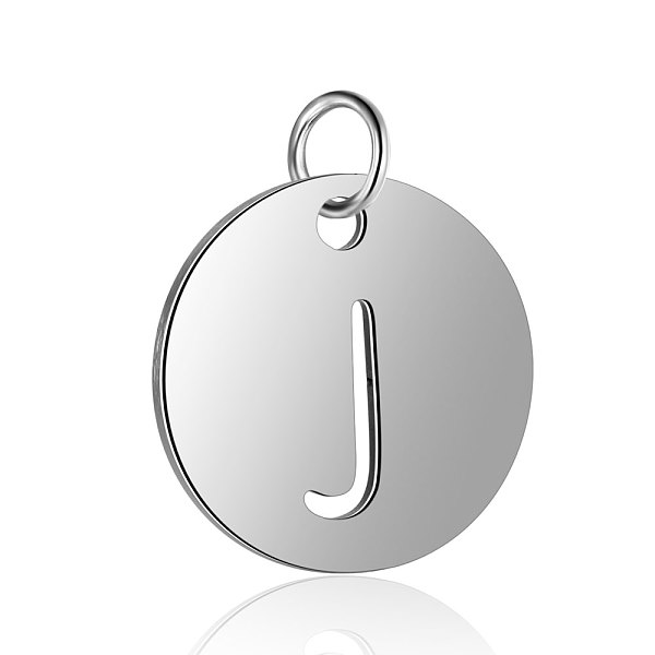 PandaHall 304 Stainless Steel Charms, Flat Round with Letter, Stainless Steel Color, Letter.J, 12x1mm, Hole: 2.5mm 304 Stainless Steel...
PandaHall 304 Stainless Steel Charms, Flat Round with Letter, Stainless Steel Color, Letter.J, 12x1mm, Hole: 2.5mm 304 Stainless Steel...