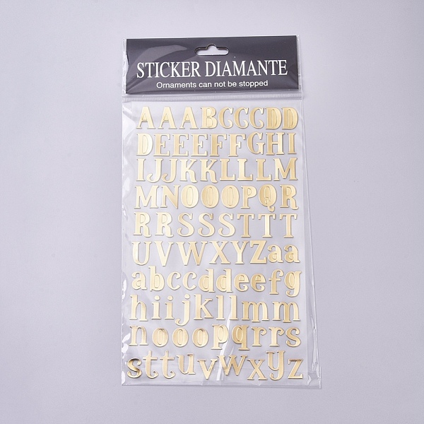 PandaHall Waterproof Plastic Decorations Stickers, DIY Handmade Scrapbook Photo Albums, Alphabet Letter A~Z & Lowercase Letter a~z, Light...
PandaHall Waterproof Plastic Decorations Stickers, DIY Handmade Scrapbook Photo Albums, Alphabet Letter A~Z & Lowercase Letter a~z, Light...