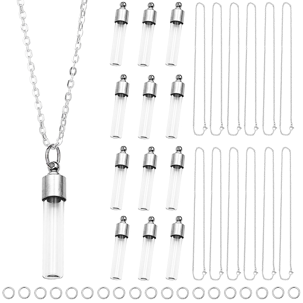 PandaHall SUNNYCLUE 64PCS Vial Necklace Making Kit Hourglass Vial Pendants Handmade Clear Glass Screw Cap Bottle Charms Necklace Chain &...
PandaHall SUNNYCLUE 64PCS Vial Necklace Making Kit Hourglass Vial Pendants Handmade Clear Glass Screw Cap Bottle Charms Necklace Chain &...