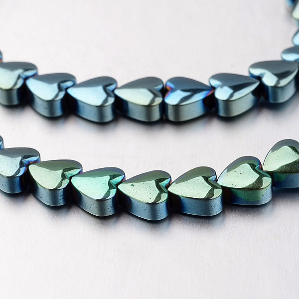 PandaHall Electroplate Non-magnetic Synthetic Hematite Bead Strands, Heart, Green Plated, 6x6x3mm, Hole: 1mm, about 71pcs/strand, 15.7 inch...
PandaHall Electroplate Non-magnetic Synthetic Hematite Bead Strands, Heart, Green Plated, 6x6x3mm, Hole: 1mm, about 71pcs/strand, 15.7 inch...