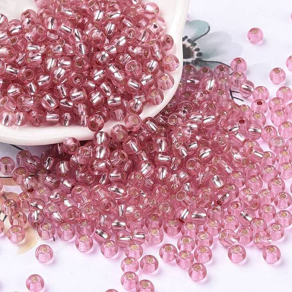 PandaHall 6/0 Glass Seed Beads, Silver Lined Round Hole, Round, Pale Violet Red, 4x3mm, Hole: 1.2mm, about 6925pcs/pound Glass
PandaHall 6/0 Glass Seed Beads, Silver Lined Round Hole, Round, Pale Violet Red, 4x3mm, Hole: 1.2mm, about 6925pcs/pound Glass