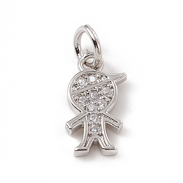PandaHall Brass Micro Pave Clear Cubic Zirconia Boy Charms, with Open Jump Rings, Platinum, 12.5x7x1.5mm, Jump Ring: 4.5x0.7mm, Inner...
PandaHall Brass Micro Pave Clear Cubic Zirconia Boy Charms, with Open Jump Rings, Platinum, 12.5x7x1.5mm, Jump Ring: 4.5x0.7mm, Inner...