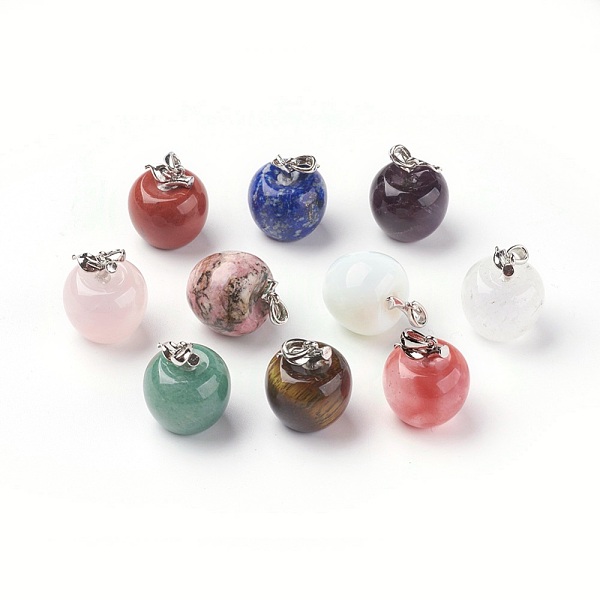PandaHall Natural & Synthetic Mixed Stone Pendants, with Alloy Finding, Apple, Platinum, 23x20mm, Hole: 2.5x5mm Mixed Stone Fruit
PandaHall Natural & Synthetic Mixed Stone Pendants, with Alloy Finding, Apple, Platinum, 23x20mm, Hole: 2.5x5mm Mixed Stone Fruit