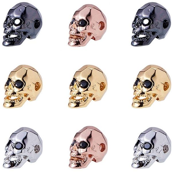 PandaHall Brass Micro Pave Cubic Zirconia Beads, Lead Free & Cadmium Free, Skull, Mixed Color, 13x8x9.5mm, Hole: 2mm, 3pcs/color, 12pcs/box...
PandaHall Brass Micro Pave Cubic Zirconia Beads, Lead Free & Cadmium Free, Skull, Mixed Color, 13x8x9.5mm, Hole: 2mm, 3pcs/color, 12pcs/box...