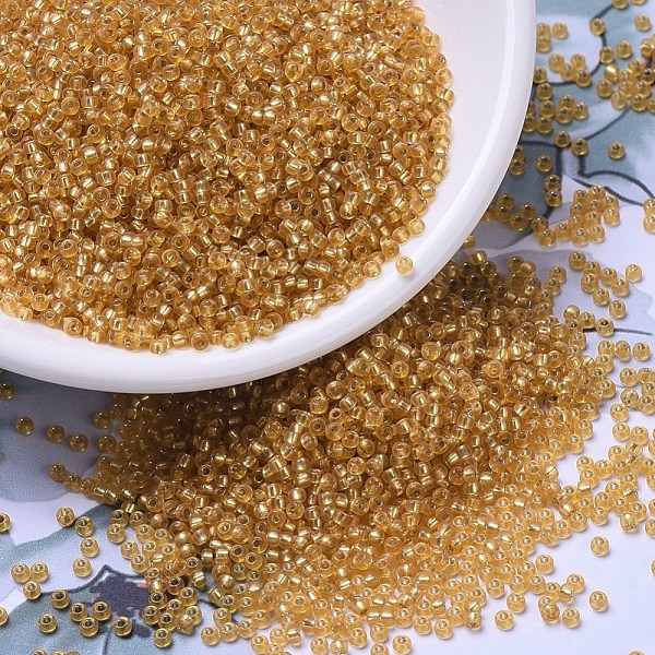 PandaHall MIYUKI Round Rocailles Beads, Japanese Seed Beads, 11/0, (RR4) Silver Lined Dark Gold, 2x1.3mm, Hole: 0.8mm, about 1111pcs/10g...
PandaHall MIYUKI Round Rocailles Beads, Japanese Seed Beads, 11/0, (RR4) Silver Lined Dark Gold, 2x1.3mm, Hole: 0.8mm, about 1111pcs/10g...
