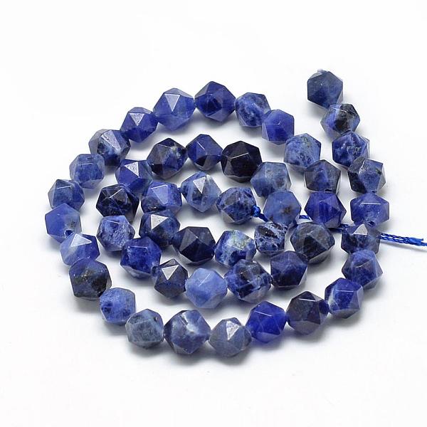 PandaHall Natural Sodalite Beads Strands, Star Cut Round Beads, Faceted, 6~7x5~6mm, Hole: 1mm, about 60pcs/strand, 14.37 inch Sodalite Round
PandaHall Natural Sodalite Beads Strands, Star Cut Round Beads, Faceted, 6~7x5~6mm, Hole: 1mm, about 60pcs/strand, 14.37 inch Sodalite Round