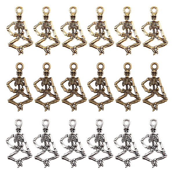 PandaHall SUPERFINDINGS 180Pcs 3 Style Punk Alloy Pendants, Cadmium Free & Lead Free, Human Skeleton Pendants for Halloween Jewelry Making..., Multicolor
PandaHall SUPERFINDINGS 180Pcs 3 Style Punk Alloy Pendants, Cadmium Free & Lead Free, Human Skeleton Pendants for Halloween Jewelry Making..., Multicolor