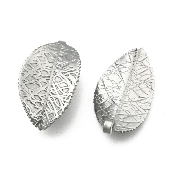 PandaHall 304 Stainless Steel Leaf Pendants, Stainless Steel Color, 28x17.5x1mm, Hole: 3mm 304 Stainless Steel Leaf
PandaHall 304 Stainless Steel Leaf Pendants, Stainless Steel Color, 28x17.5x1mm, Hole: 3mm 304 Stainless Steel Leaf