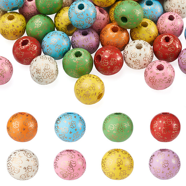 PandaHall Fashewelry 80Pcs 8 Colors Printed Natural Wood Beads, Round with Angel Pattern, Mixed Color, 15~16mm, Hole: 3.6·4.2mm..., Multicolor
PandaHall Fashewelry 80Pcs 8 Colors Printed Natural Wood Beads, Round with Angel Pattern, Mixed Color, 15~16mm, Hole: 3.6·4.2mm..., Multicolor