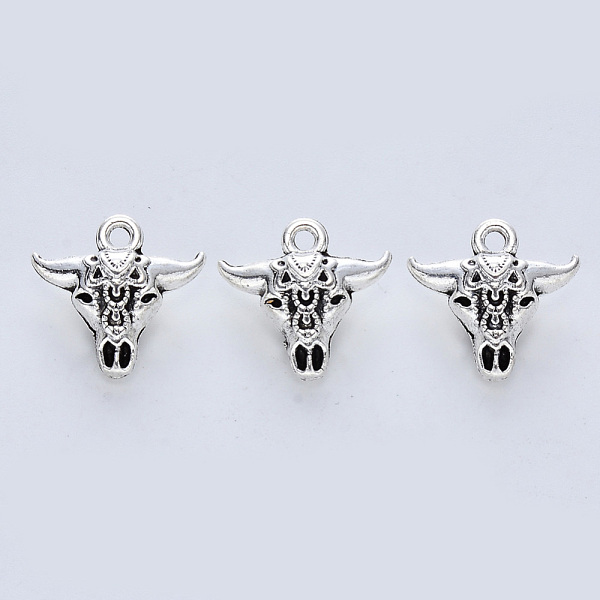 PandaHall Tibetan Style Alloy Pendants, Cadmium Free & Lead Free, Cattle Head, Antique Silver, 16.5x17x7.5mm, Hole: 1.8mm, about 188pcs/500g...
PandaHall Tibetan Style Alloy Pendants, Cadmium Free & Lead Free, Cattle Head, Antique Silver, 16.5x17x7.5mm, Hole: 1.8mm, about 188pcs/500g...