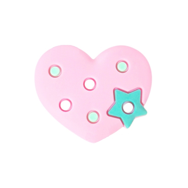 PandaHall Heart with Star Food Grade Eco-Friendly Silicone Focal Beads, Silicone Teething Beads, Pink, 11mm Silicone Heart Pink
PandaHall Heart with Star Food Grade Eco-Friendly Silicone Focal Beads, Silicone Teething Beads, Pink, 11mm Silicone Heart Pink