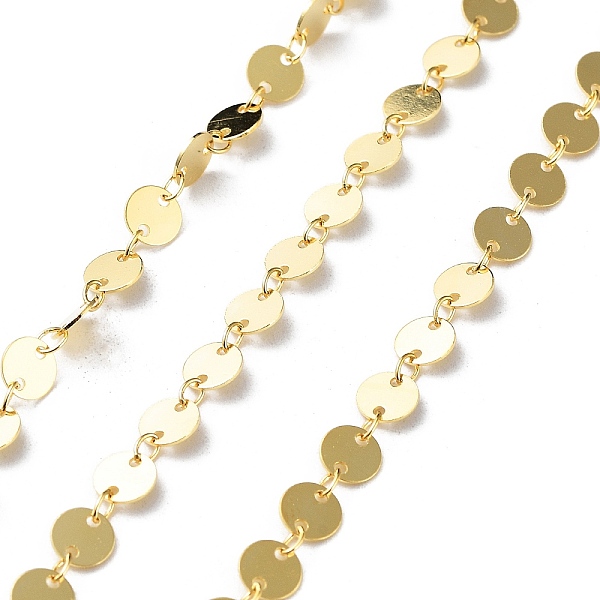 PandaHall 925 Sterling Silver Flat Round Link Chains, Sequin Chains, Soldered, Real 18K Gold Plated, Flat Round: 5x0.3mm, Link Ring...
PandaHall 925 Sterling Silver Flat Round Link Chains, Sequin Chains, Soldered, Real 18K Gold Plated, Flat Round: 5x0.3mm, Link Ring...