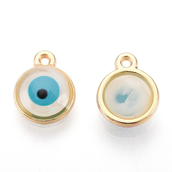 PandaHall Epoxy Resin Enamel Evil Eye Charms, with Rack Plating Light Gold Tone Alloy Open Back Bezel, Cadmium Free & Nickel Free & Lead..., White
PandaHall Epoxy Resin Enamel Evil Eye Charms, with Rack Plating Light Gold Tone Alloy Open Back Bezel, Cadmium Free & Nickel Free & Lead..., White