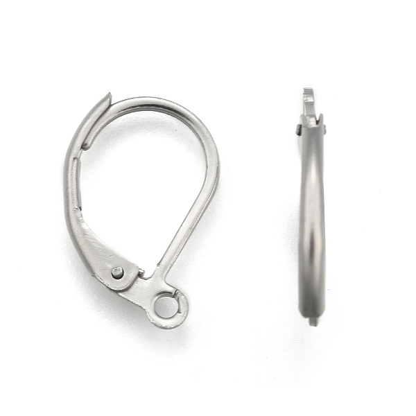 PandaHall 304 Stainless Steel Leverback Earring Findings, with Loop, Stainless Steel Color, 15x10.5mm, Hole: 1.2mm 304 Stainless Steel
PandaHall 304 Stainless Steel Leverback Earring Findings, with Loop, Stainless Steel Color, 15x10.5mm, Hole: 1.2mm 304 Stainless Steel