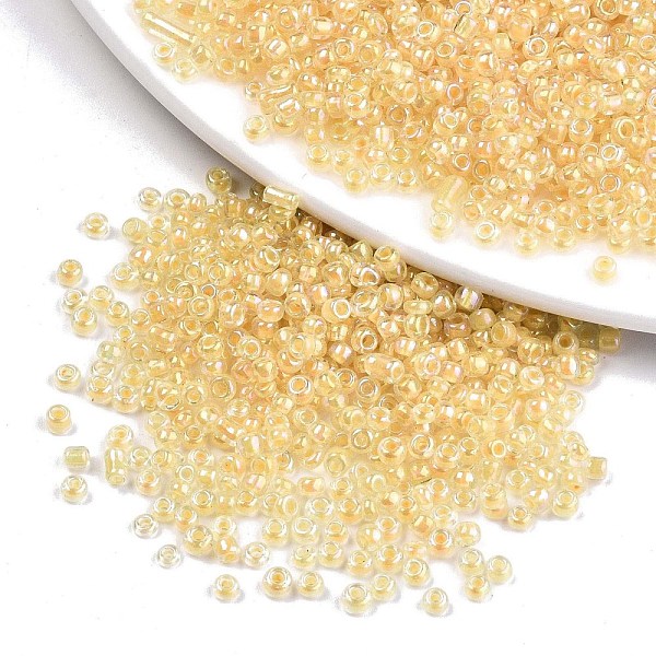 PandaHall 8/0 Glass Seed Beads, Inside Colours, Round Hole, Round, Transparent Colours Rainbow, Light Khaki, 8/0, 3~4x2~3mm, Hole: 0.8mm...
PandaHall 8/0 Glass Seed Beads, Inside Colours, Round Hole, Round, Transparent Colours Rainbow, Light Khaki, 8/0, 3~4x2~3mm, Hole: 0.8mm...