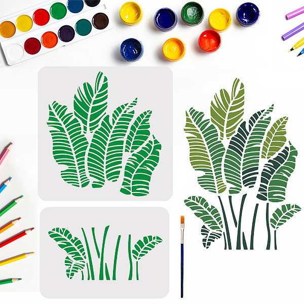 PandaHall MAYJOYDIY 2pcs Banana Leaves Stencil Tropical Banana Leaf Template Large Leaf Stencil Splicing Pattern Size 10.3×15inch with Paint..., Multicolor
PandaHall MAYJOYDIY 2pcs Banana Leaves Stencil Tropical Banana Leaf Template Large Leaf Stencil Splicing Pattern Size 10.3×15inch with Paint..., Multicolor
