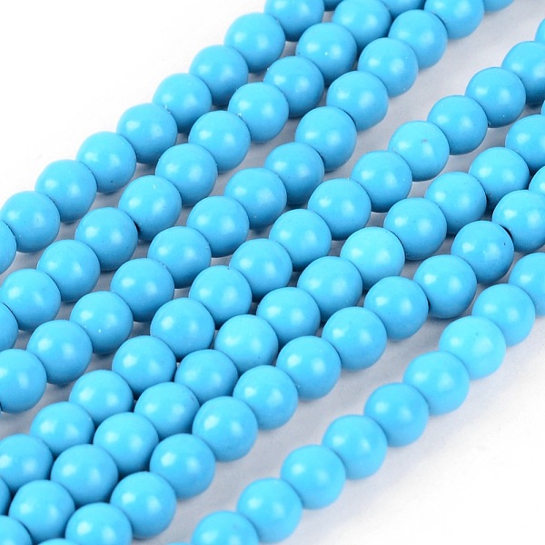 PandaHall 1 Strand Dyed Deep Sky Blue Round Synthetic Turquoise Beads Strands, 6mm, Hole: 1mm, about 67pcs/strand, 15.75 inch Synthetic...
PandaHall 1 Strand Dyed Deep Sky Blue Round Synthetic Turquoise Beads Strands, 6mm, Hole: 1mm, about 67pcs/strand, 15.75 inch Synthetic...