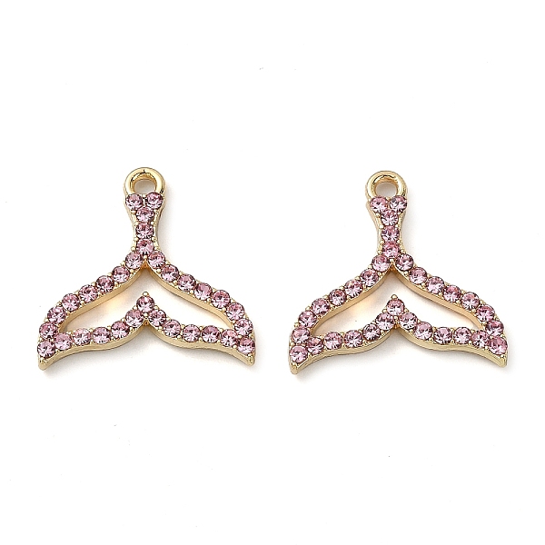 PandaHall Golden Rack Plating Alloy Rhinestone Pendants, Nickel Free, Fishtail Charm, Light Rose, 18x18x2mm, Hole: 1.4mm Alloy+Rhinestone..., Pink
PandaHall Golden Rack Plating Alloy Rhinestone Pendants, Nickel Free, Fishtail Charm, Light Rose, 18x18x2mm, Hole: 1.4mm Alloy+Rhinestone..., Pink
