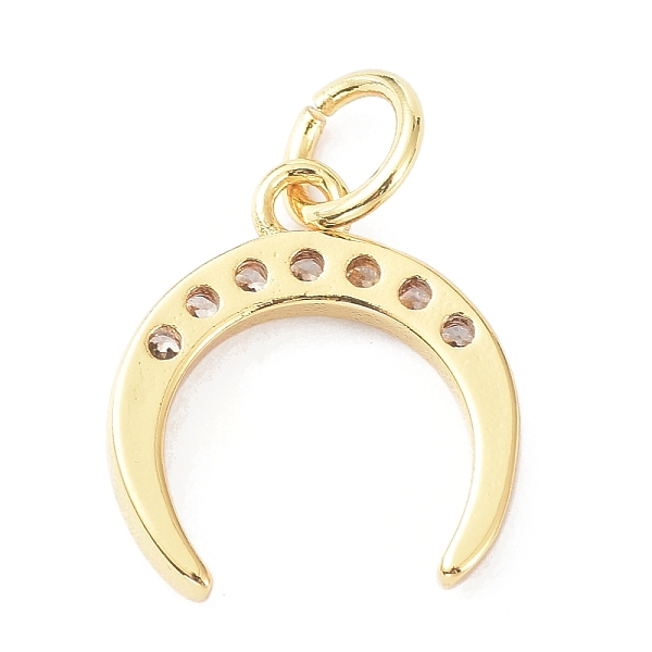 PandaHall Brass Cubic Zirconia Charms, with Jump Ring, Long-Lasting Plated, Lead Free & Cadmium Free, Double Horn/Crescent Moon, Real 18K..., Clear
PandaHall Brass Cubic Zirconia Charms, with Jump Ring, Long-Lasting Plated, Lead Free & Cadmium Free, Double Horn/Crescent Moon, Real 18K..., Clear