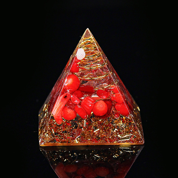 PandaHall Orgonite Pyramid Resin Display Decorations, with Brass Findings, Gold Foil and Natural Red Jasper Chips Inside, for Home Office...
PandaHall Orgonite Pyramid Resin Display Decorations, with Brass Findings, Gold Foil and Natural Red Jasper Chips Inside, for Home Office...