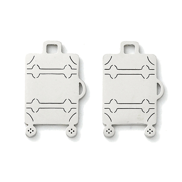PandaHall 201 Stainless Steel Pendants, Laser Cut, Suitcase Charm, Stainless Steel Color, 17.5x10.5x1mm, Hole: 1.6x1.6mm 201 Stainless Steel...
PandaHall 201 Stainless Steel Pendants, Laser Cut, Suitcase Charm, Stainless Steel Color, 17.5x10.5x1mm, Hole: 1.6x1.6mm 201 Stainless Steel...