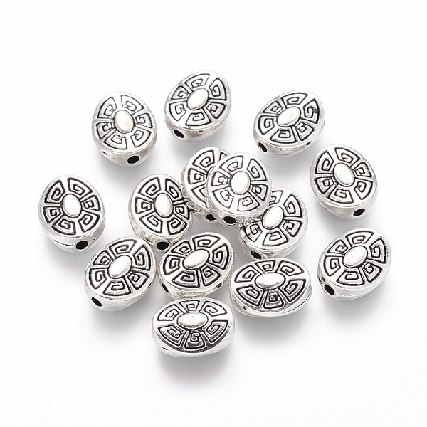 PandaHall Tibetan Style Alloy Beads, Oval, Lead Free & Cadmium Free, Antique Silver, 11x9x4mm, Hole: 2mm Alloy Oval
PandaHall Tibetan Style Alloy Beads, Oval, Lead Free & Cadmium Free, Antique Silver, 11x9x4mm, Hole: 2mm Alloy Oval