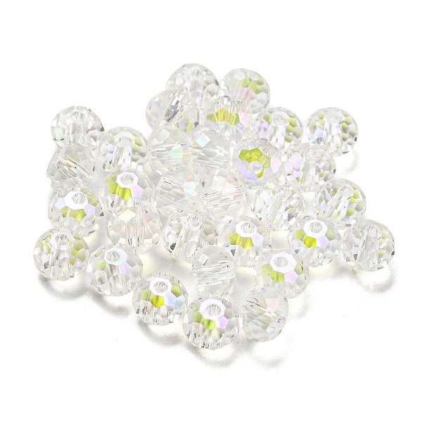 PandaHall Transparent Electroplate Glass Beads, Faceted, Rondelle, Clear AB, 6x4.5mm, Hole: 1.2mm, 100pcs/bag Glass Rondelle White
PandaHall Transparent Electroplate Glass Beads, Faceted, Rondelle, Clear AB, 6x4.5mm, Hole: 1.2mm, 100pcs/bag Glass Rondelle White