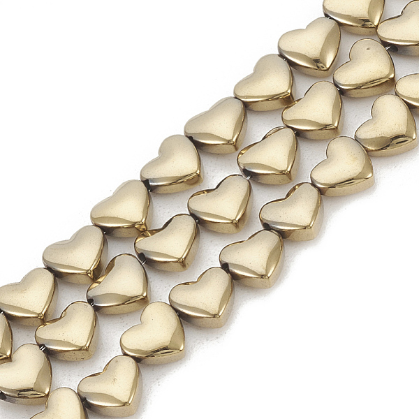 PandaHall Electroplate Non-magnetic Synthetic Hematite Beads Strands, Heart, Light Gold Plated, 6x5.5x3mm, Hole: 1mm, about 70pcs/strand...
PandaHall Electroplate Non-magnetic Synthetic Hematite Beads Strands, Heart, Light Gold Plated, 6x5.5x3mm, Hole: 1mm, about 70pcs/strand...