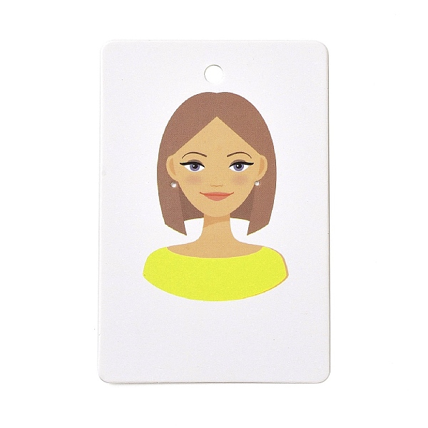 PandaHall Paper Earring Display Cards, Earring Holder Cards, Rectangle with Girl Pattern, Green Yellow, 9x6x0.03cm, Hole: 5mm and 1mm Paper...
PandaHall Paper Earring Display Cards, Earring Holder Cards, Rectangle with Girl Pattern, Green Yellow, 9x6x0.03cm, Hole: 5mm and 1mm Paper...