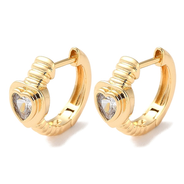 PandaHall Heart Brass Micro Pave Cubic Zirconia Hoop Earrings for Women, Real 18K Gold Plated, 15.5x8mm Cubic Zirconia Heart
PandaHall Heart Brass Micro Pave Cubic Zirconia Hoop Earrings for Women, Real 18K Gold Plated, 15.5x8mm Cubic Zirconia Heart