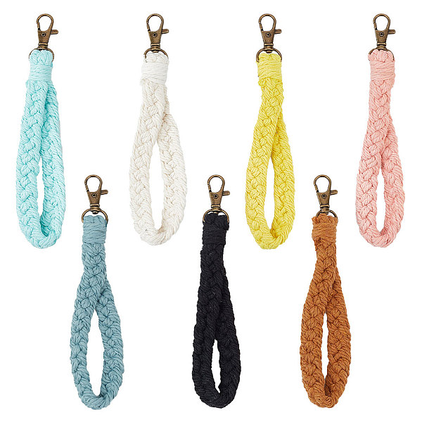 PandaHall CRASPIRE 7Pcs 7 Colors Cotton Braided Wristlet Straps, Short Purse Straps, Clutch Bag Wrist Strap, Keychain Lanyard, Hand Strap..., Multicolor
PandaHall CRASPIRE 7Pcs 7 Colors Cotton Braided Wristlet Straps, Short Purse Straps, Clutch Bag Wrist Strap, Keychain Lanyard, Hand Strap..., Multicolor