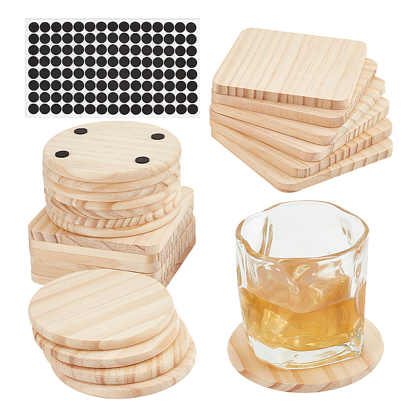 PandaHall Olycraft 24Pcs 2 Styles Wooden Cup Mats, Heat Resistant Pot Mats, for Home Kitchen, Flat Round/Square, 200Pcs Round Self EVA Foam...
PandaHall Olycraft 24Pcs 2 Styles Wooden Cup Mats, Heat Resistant Pot Mats, for Home Kitchen, Flat Round/Square, 200Pcs Round Self EVA Foam...