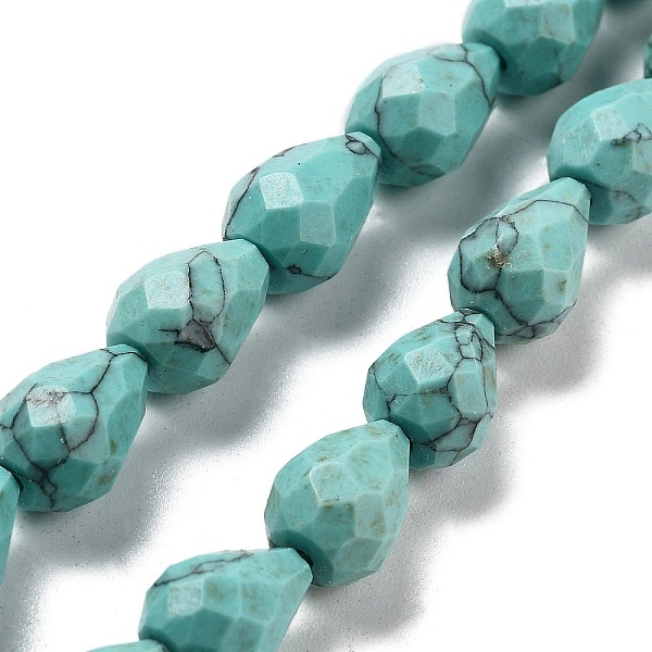 PandaHall Synthetic Turquoise Beads Strands, Faceted Teardrop, 10x7mm, Hole: 1.2mm, about 20pcs/strand, 7.87''(20cm) Synthetic Turquoise...
PandaHall Synthetic Turquoise Beads Strands, Faceted Teardrop, 10x7mm, Hole: 1.2mm, about 20pcs/strand, 7.87''(20cm) Synthetic Turquoise...