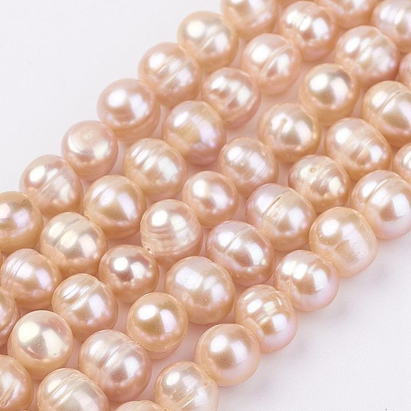 PandaHall Natural Cultured Freshwater Pearl Beads Strands, Potato, PeachPuff, 7~8mm, Hole: 0.5mm, about 59pcs/strand, 1.36~1.38 inch..., Brown
PandaHall Natural Cultured Freshwater Pearl Beads Strands, Potato, PeachPuff, 7~8mm, Hole: 0.5mm, about 59pcs/strand, 1.36~1.38 inch..., Brown
