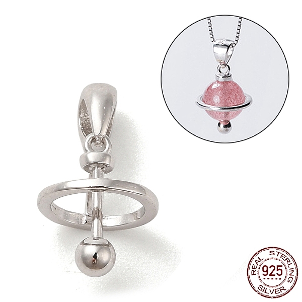 PandaHall Rhodium Plated 925 Sterling Silver Locket Style Planet Pinch Bails, for Pearl Gemstone Beads, with 925 Stamp, Platinum, 11.5x9mm...
PandaHall Rhodium Plated 925 Sterling Silver Locket Style Planet Pinch Bails, for Pearl Gemstone Beads, with 925 Stamp, Platinum, 11.5x9mm...