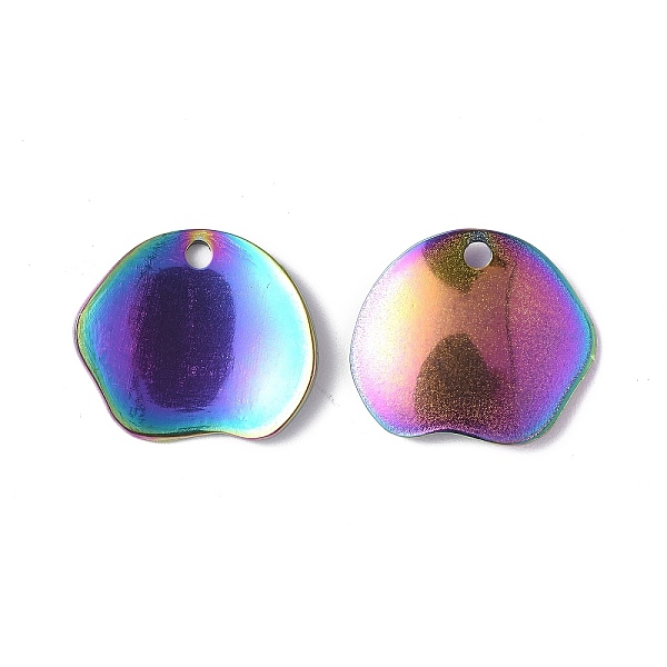 PandaHall Ion Plating(IP) 304 Stainless Steel Pendants, Irregular Flat Round Charm, Rainbow Color, 15x17x2.5mm, Hole: 1.6mm 304 Stainless...
PandaHall Ion Plating(IP) 304 Stainless Steel Pendants, Irregular Flat Round Charm, Rainbow Color, 15x17x2.5mm, Hole: 1.6mm 304 Stainless...