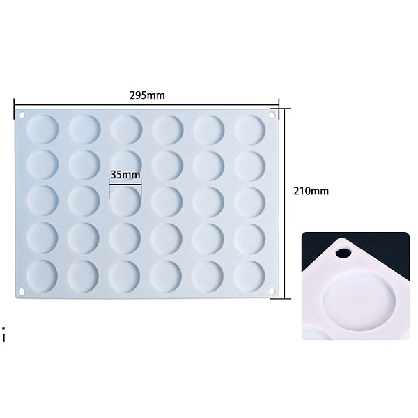 PandaHall Food Grade Round DIY Silicone Wax Seal Molds for Wax Seal Beads, Wax Seal Stamp Supplies, White, 210x295x6mm, Inner Diameter: 35mm...
PandaHall Food Grade Round DIY Silicone Wax Seal Molds for Wax Seal Beads, Wax Seal Stamp Supplies, White, 210x295x6mm, Inner Diameter: 35mm...