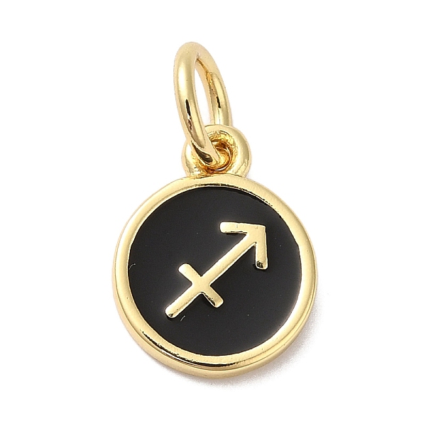 PandaHall Real 18K Gold Plated Brass Enamel Charms, with Jump Ring, Long-Lasting Plated, Lead Free & Cadmium Free, Flat Round with..., Black
PandaHall Real 18K Gold Plated Brass Enamel Charms, with Jump Ring, Long-Lasting Plated, Lead Free & Cadmium Free, Flat Round with..., Black
