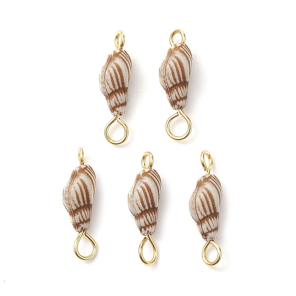 PandaHall Acrylic Pendants, Brass Loops, Conch, Golden, 18.5x6x5mm, Hole: 2mm Acrylic Others
PandaHall Acrylic Pendants, Brass Loops, Conch, Golden, 18.5x6x5mm, Hole: 2mm Acrylic Others