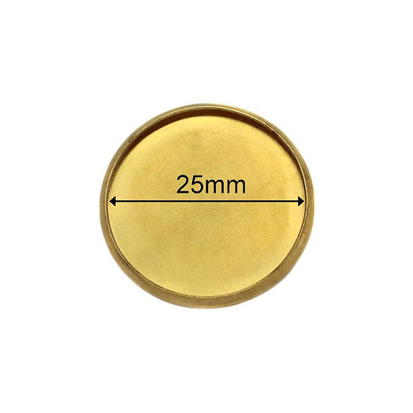 PandaHall Brass Cabochon Settings, DIY Findings for Jewelry Making, Flat Round, Raw(Unplated), 26x2mm, Inner Diameter: 25mm Brass Flat Round
PandaHall Brass Cabochon Settings, DIY Findings for Jewelry Making, Flat Round, Raw(Unplated), 26x2mm, Inner Diameter: 25mm Brass Flat Round