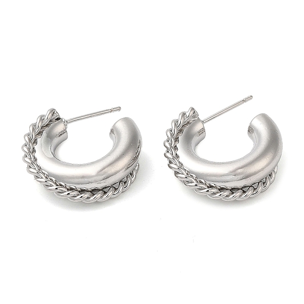 PandaHall Ring Brass Stud Earrings for Women, Nickel Free, Real Platinum Plated, 19.5x22.5x6.5mm Brass Ring
PandaHall Ring Brass Stud Earrings for Women, Nickel Free, Real Platinum Plated, 19.5x22.5x6.5mm Brass Ring