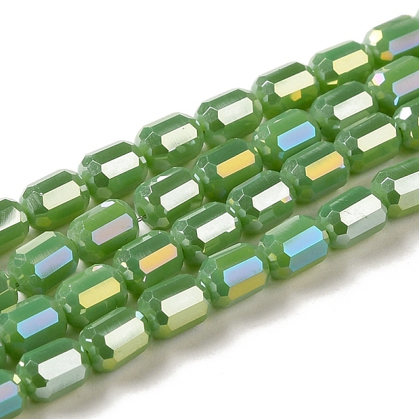 PandaHall Electroplate Glass Beads Strands, Faceted, AB Color, Column, Olive Drab, 4x5~6mm, Hole: 1mm, about 80pcs/strand, 18.11''(46cm)...
PandaHall Electroplate Glass Beads Strands, Faceted, AB Color, Column, Olive Drab, 4x5~6mm, Hole: 1mm, about 80pcs/strand, 18.11''(46cm)...