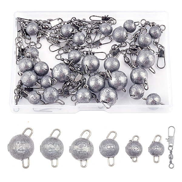 PandaHall Round Shape Cannonball Fishing Weights Sinkers, Mixed Color, 4g/0.14oz, 16.8x9.5mm, Hole: 2~2.5x3~3.5mm, 64pcs/box Metal Round
PandaHall Round Shape Cannonball Fishing Weights Sinkers, Mixed Color, 4g/0.14oz, 16.8x9.5mm, Hole: 2~2.5x3~3.5mm, 64pcs/box Metal Round