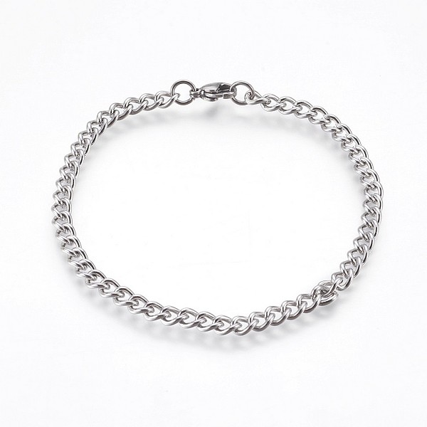 PandaHall 304 Stainless Steel Curb Chain Bracelets, with Lobster Claw Clasps, Stainless Steel Color, 8-1/2 inch(21.5cm), 4.5mm 304 Stainless...
PandaHall 304 Stainless Steel Curb Chain Bracelets, with Lobster Claw Clasps, Stainless Steel Color, 8-1/2 inch(21.5cm), 4.5mm 304 Stainless...