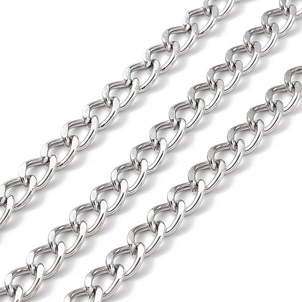 PandaHall 304 Stainless Steel Faceted Curb Chains, Unwelded, with Spool, Stainless Steel Color, 7x5x1mm, about 5m/Roll 304 Stainless Steel
PandaHall 304 Stainless Steel Faceted Curb Chains, Unwelded, with Spool, Stainless Steel Color, 7x5x1mm, about 5m/Roll 304 Stainless Steel