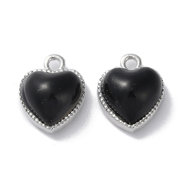 PandaHall Alloy with Black Glass Pendant, Lead Free & Cadmium Free, Heart Charms, Platinum, 17.5x14x8mm, Hole: 2.5mm Alloy+Glass Heart Black
PandaHall Alloy with Black Glass Pendant, Lead Free & Cadmium Free, Heart Charms, Platinum, 17.5x14x8mm, Hole: 2.5mm Alloy+Glass Heart Black